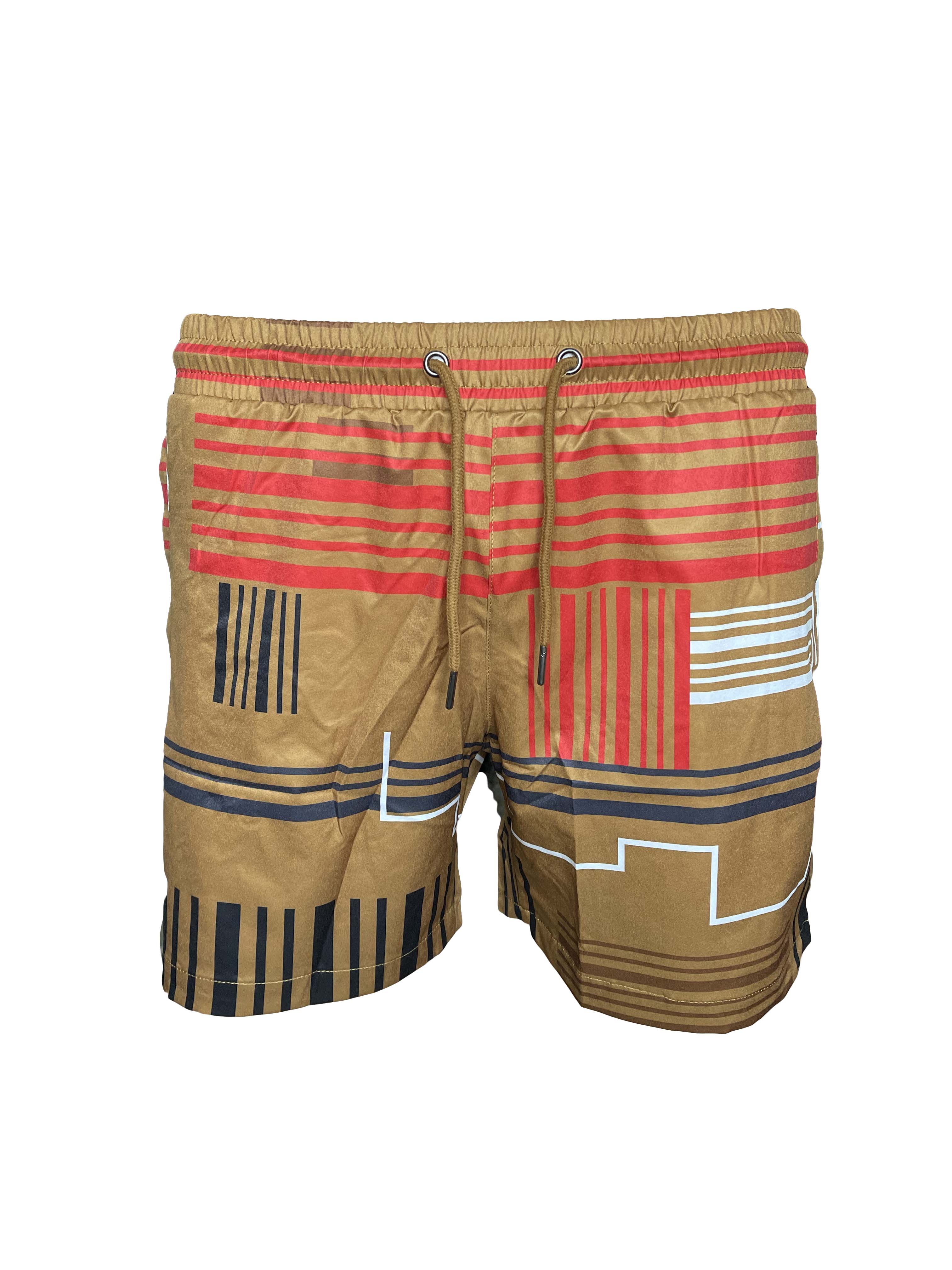 Signature Print Swim Trunks