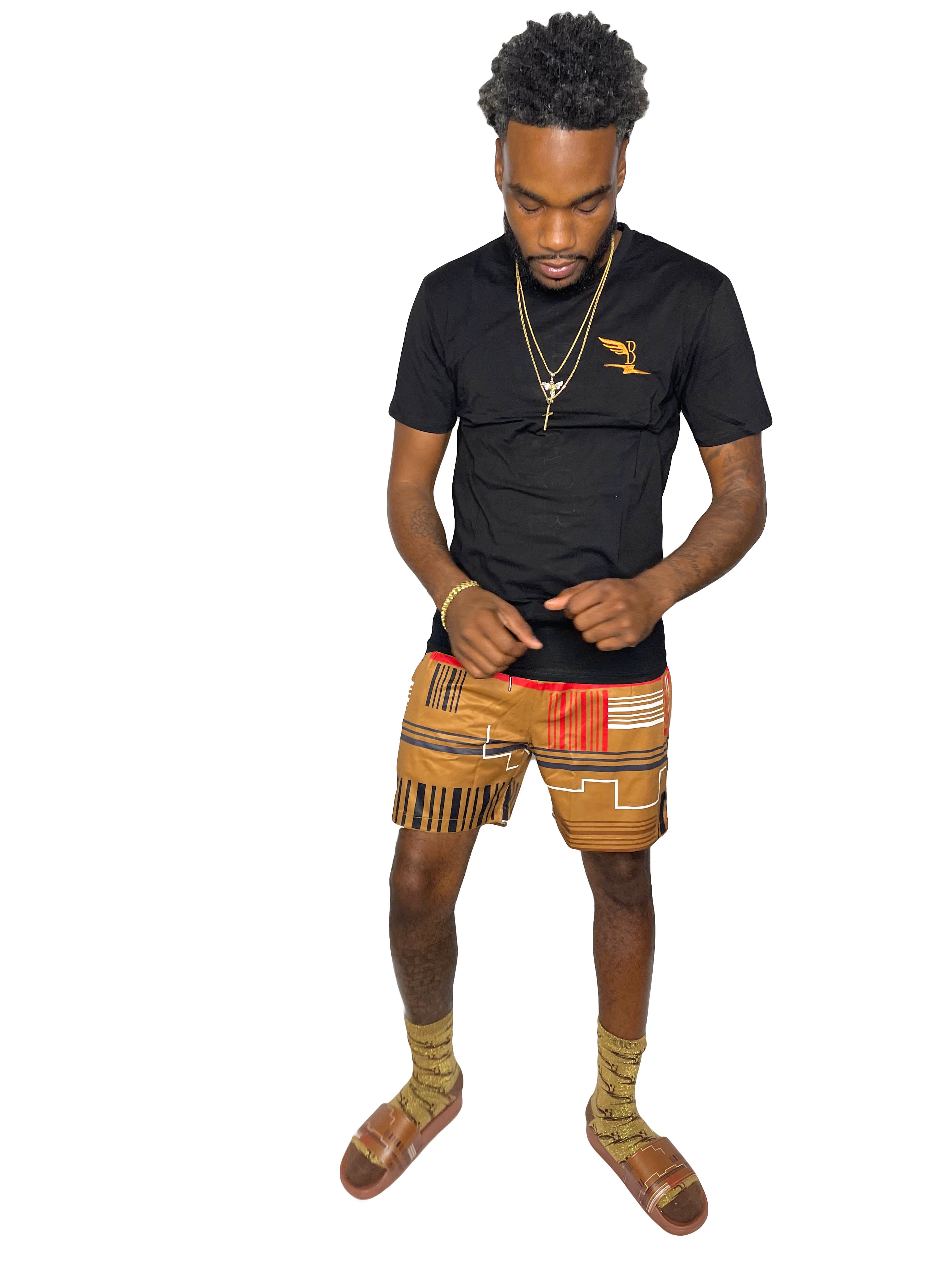 Signature Print Swim Trunks